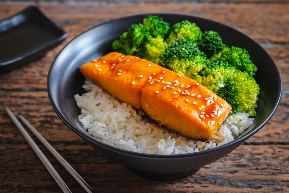 Grilled Teriyaki Salmon