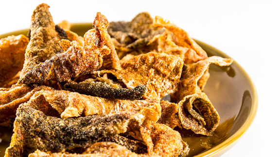 crispy fish skin